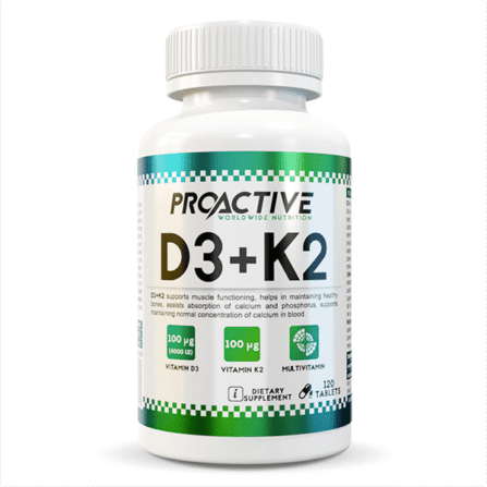 proactice vitamiin d3 + k2 4000 iu - toidulisandidhulgi.ee